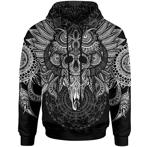 

Men's Unisex Hoodie Pullover Hoodie Sweatshirt Graphic Prints Print Hooded Sports Outdoor Daily Sports 3D Print Basic Casual Hoodies Sweatshirts Long Sleeve Black