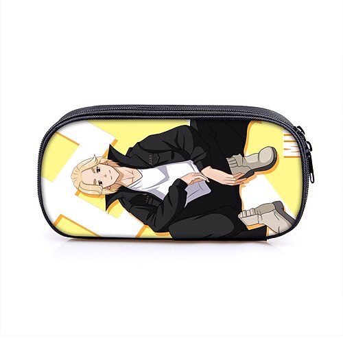 

Tokyo Swastika Avengers Square Single Layer Children's Stationery Box Polyester Pencil Case