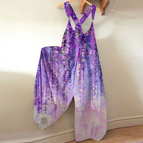 

Women's Pants Trousers Jumpsuit Rompers Green Blue Purple Mid Waist Fashion Casual Weekend Print Micro-elastic Full Length Comfort Skull S M L XL XXL