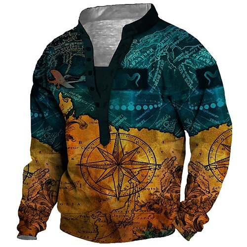 

Men's Unisex Sweatshirt Pullover Color Block Graphic Prints Print Casual Daily Sports 3D Print Designer Casual Hoodies Sweatshirts Blue