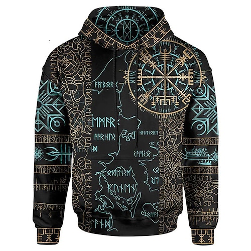 

Men's Unisex Pullover Hoodie Sweatshirt Blue Hooded Graphic Prints Print Sports & Outdoor Daily Sports 3D Print Basic Streetwear Casual Spring & Fall Clothing Apparel Hoodies Sweatshirts Long Sleeve
