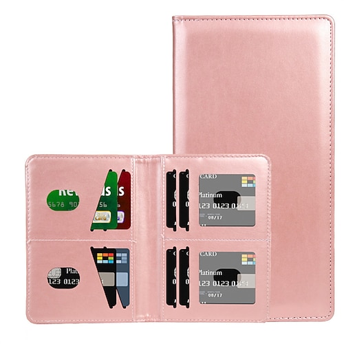 

Credit Card Holder Wallet Car Registration and Insurance Holder PU Leather Name Card Holder Waterproof Multi Credit Card Protector for Women Men