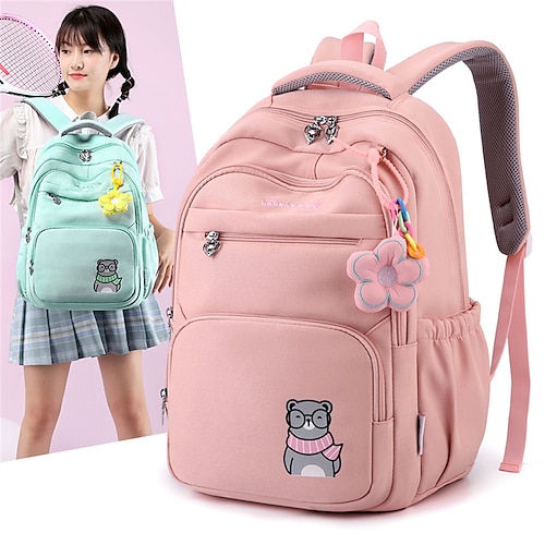 

School Backpack Bookbag Schoolbag Cartoon Animal Kawii for Student Boys Girls Water Resistant Wear-Resistant Breathable Oxford Cloth Nylon School Bag Back Pack Satchel 21 inch