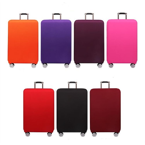 

solid color elastic suitcase cover trolley suitcase protective cover 20/24/26/28/30/32 inch thick