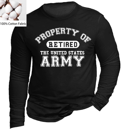 

Men's Unisex T shirt Tee Letter Crew Neck Black Gray Navy Blue Long Sleeve Hot Stamping Outdoor Street Print Tops Basic Sports Designer Simple