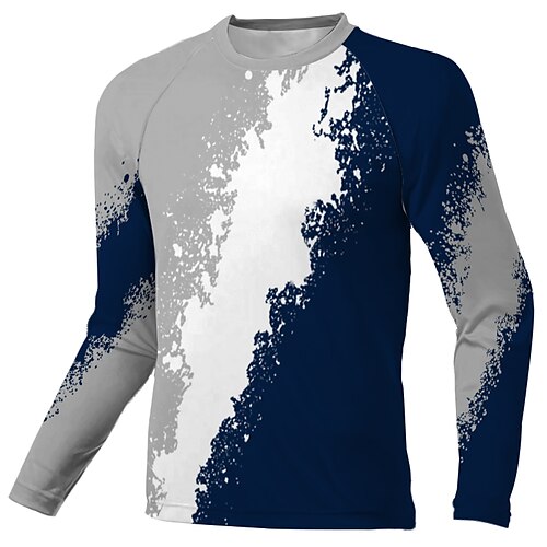 

Men's Downhill Jersey Long Sleeve Grey Graffiti Bike Breathable Quick Dry Polyester Spandex Sports Graffiti Clothing Apparel / Stretchy