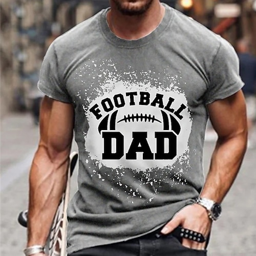

Men's Unisex T shirt Tee 3D Print Graphic Prints Letter Crew Neck Street Daily Print Short Sleeve Tops Designer Casual Big and Tall Sports Black Blue Gray / Summer
