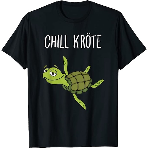 

Inspired by Chill Turtle Chillkröte T-shirt Cartoon Manga Anime Classic Street Style T-shirt For Men's Women's Unisex Adults' Hot Stamping 100% Polyester