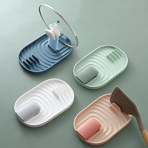 

Simple And Practical Kitchen Lid Spatula Rack Storage Rack Lid Storage Rack Multifunctional Spoon Shovel Pad