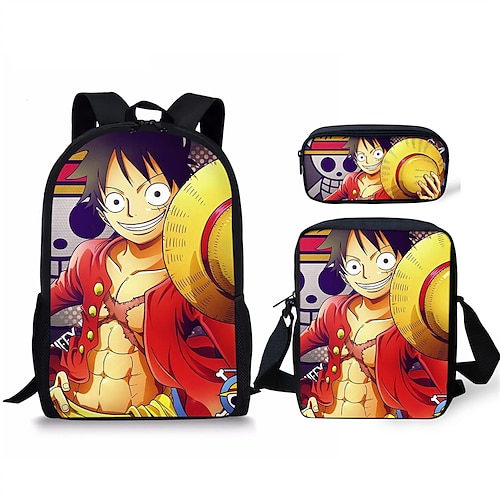 

One Piece Onepiece Anime Peripheral Backpack Shoulder Bag Large Capacity Student Pencil Case