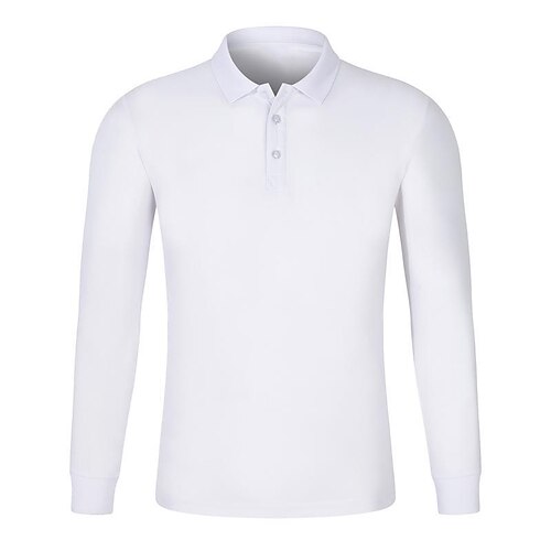 

Men's Golf Shirt Tennis Shirt Breathable Quick Dry Moisture Wicking Long Sleeve T Shirt Regular Fit Solid Color Spring Autumn Gym Workout Tennis Golf / Micro-elastic / Lightweight