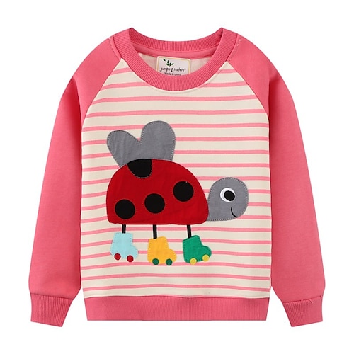 

Kids Boys Sweatshirt Cartoon School Long Sleeve Adorable 3-6 Years Winter Pink