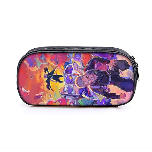 

Tokyo Swastika Avengers Square Single Layer Children's Stationery Box Polyester Pencil Case