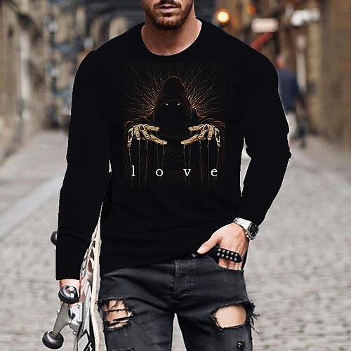 

Men's Unisex T shirt Tee Letter V Neck Green Black Navy Blue Long Sleeve Hot Stamping Outdoor Street Print Tops Basic Sports Designer Simple