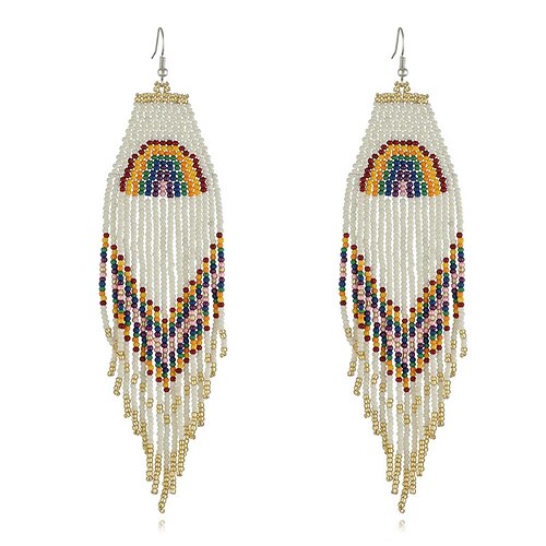 

Women's Earrings Ethnic Style Street Color Block Earring