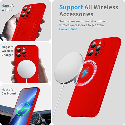 

Phone Case For Samsung Galaxy Back Cover Magnetic Adsorption iPhone 13 Pro Max 12 Mini 11 X XR XS Max 8 7 Portable Shockproof Solid Colored PC