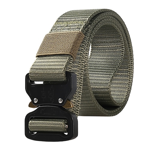 

Men's Waist Belt Sports Outdoor Outdoor Hiking Black Belt Pure Color