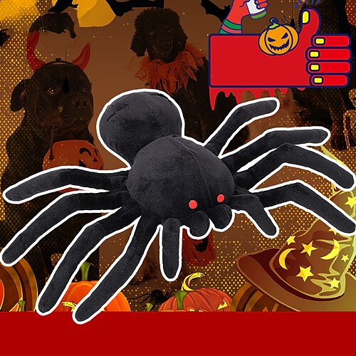 

Dog Toys Halloween Funny Spider Hidden Food Educational Dog Toys Sniffing Toys Anti-demolition Home Leakage Toys