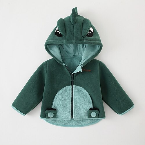 

Kids Unisex Coat Outerwear Animal Long Sleeve Coat Daily Active Adorable Green Blue Pink Fall Spring 1-5 Years