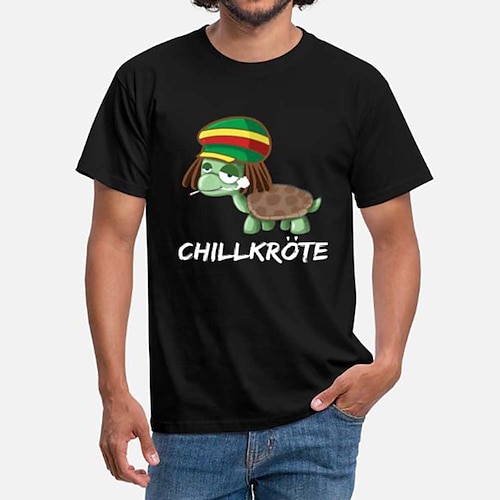 

Inspired by Chill Turtle Chillkröte T-shirt Cartoon Manga Anime Classic Street Style T-shirt For Men's Women's Unisex Adults' Hot Stamping 100% Polyester