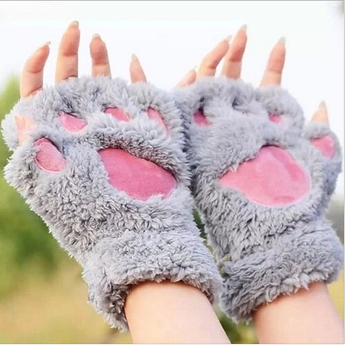 

Women's Fingerless Gloves Warm Winter Gloves Gift Daily Animal Polyester Acrylic Fibers Cosplay 1 Pair