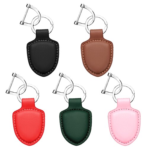 

5 Colors Fashion PU Leather Keychain Business Gift Leather Key Chain Men Women Car Key Strap Waist Wallet KeyChains Keyrings