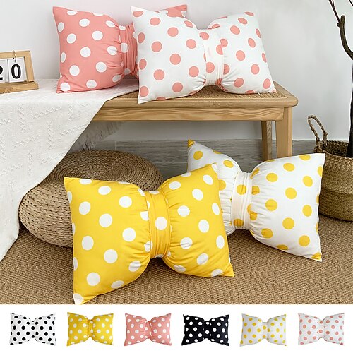 

Throw Pillow Cover Velvet Polka Dot Quality Pillow Case for Bedroom Livingroom Lumbar Cushion Cover