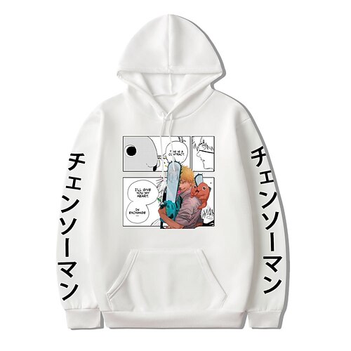 

Inspired by Chainsaw Man Denji Hoodie Cartoon Manga Anime Front Pocket Graphic Hoodie For Women's Adults' Hot Stamping 100% Polyester