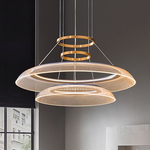 

60cm Pendant Lantern Design Pendant Light Metal Electroplated Modern 220-240V