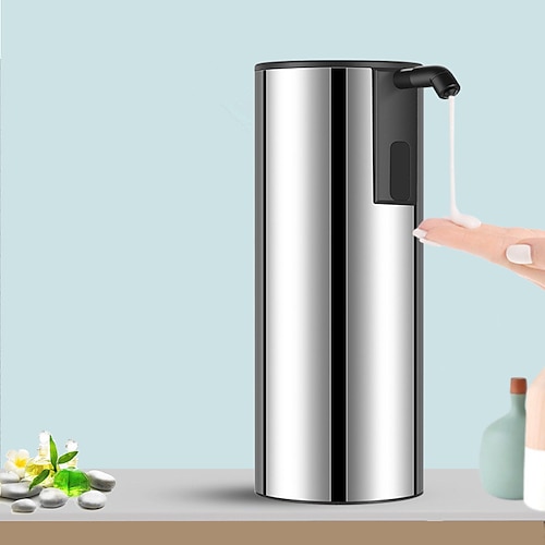 

Automatic Induction Soap Dispenser Intelligent Metal Stainless Steel Washing Machine Large Caliber Liquid Filling And Convenient Cleaning 350lm