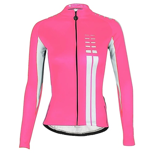 

21Grams Men's Cycling Jersey Long Sleeve Bike Top with 3 Rear Pockets Mountain Bike MTB Road Bike Cycling Breathable Quick Dry Moisture Wicking Reflective Strips Black Green Purple Polyester Spandex