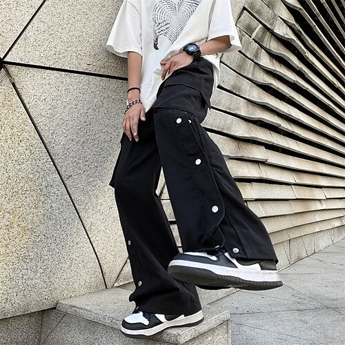 

Men's Cargo Pants Trousers Drawstring Elastic Waist Solid Color Comfort Breathable Casual Daily Streetwear 100% Cotton Sports Fashion Army Green Khaki Micro-elastic / Elasticity