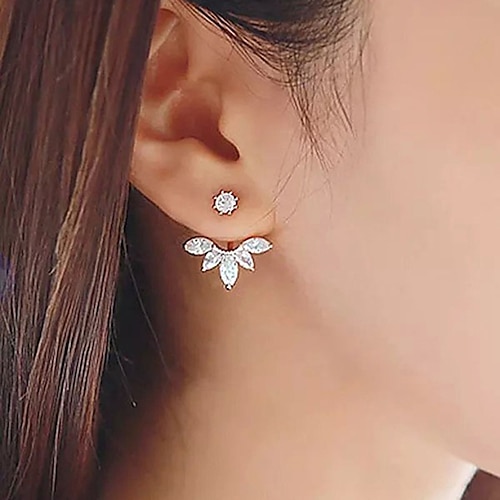 

1 Pair Stud Earrings For Women's Wedding Sport Engagement Alloy Classic Fashion Wedding