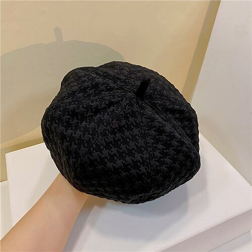

Hats Cotton Casual Holiday Artistic With Pure Color Headpiece Headwear
