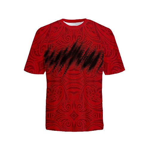 

21Grams Men's Downhill Jersey Short Sleeve Mountain Bike MTB Road Bike Cycling Red Graphic Bike Jersey Breathable Quick Dry Moisture Wicking Polyester Spandex Sports Graphic Clothing Apparel