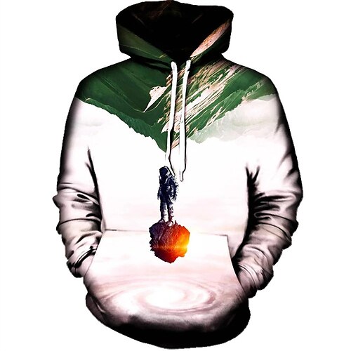 

Men's Unisex Hoodie Pullover Hoodie Sweatshirt Graphic Prints Galaxy Star Print Print Hooded Daily Sports 3D Print Designer Casual Hoodies Sweatshirts Long Sleeve White