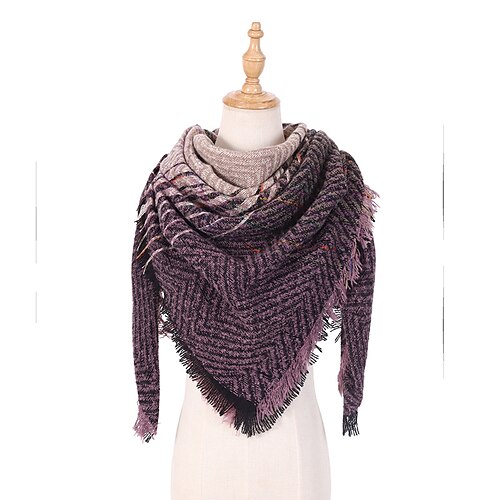 

Men's Women's Scarves Shawl Daily Holiday Linen Vintage Retro Warm 1 PC