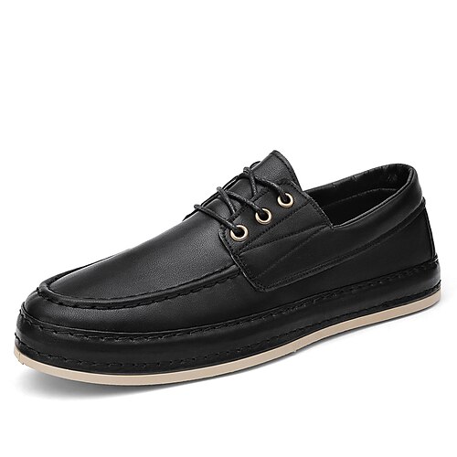 

Men's Sneakers Casual Classic Daily Faux Leather Black Brown Fall