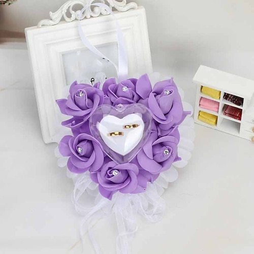 

Flower Nonwovens Ring Pillow Heart All Seasons