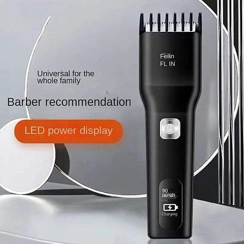 

New LED Digital Display HairClippers Baby Electric Razors USB Charging Hair Salon Household Charging Electric Clippers