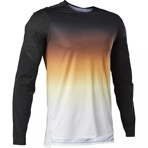 

21Grams Men's Downhill Jersey Long Sleeve Black Gradient Bike Breathable Quick Dry Polyester Spandex Sports Gradient Clothing Apparel / Stretchy