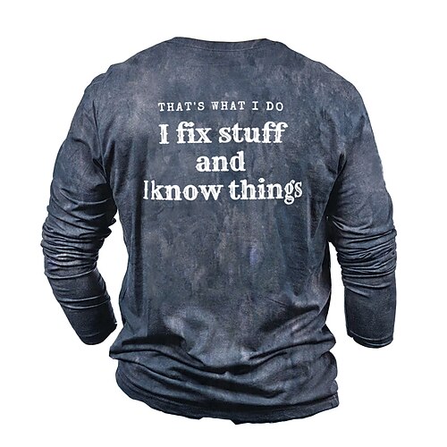 

Men's Unisex T shirt Tee 3D Print Graphic Prints Letter Crew Neck Street Casual Print Long Sleeve Tops Designer Basic Vintage Big and Tall Blue