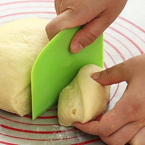 

Raspador de massa raspador de tigela de plástico seguro para alimentos cortador de massa de plástico flexível raspador de bancada raspadores de alimentos multiuso para massa de pão bolo fondant