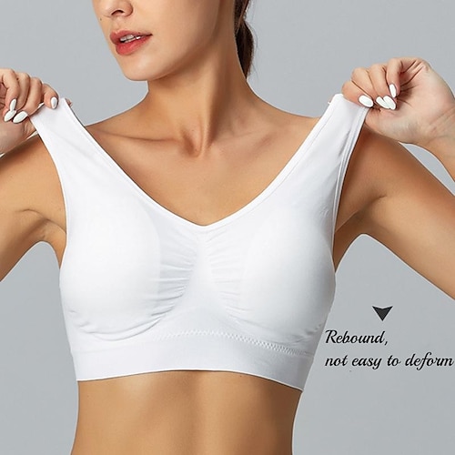 

Seamless Sports Bra Plus size Double Layer Yoga Adjustment Sports Underwear
