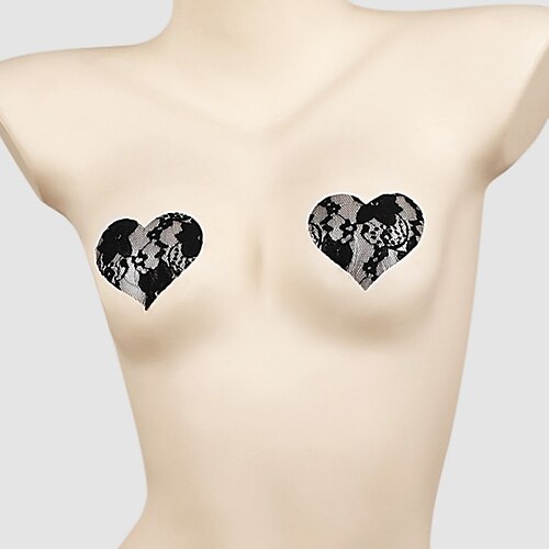 

Sexy Gathered Pentagram Heart Shape Cross Plum Blossom Round Nipple Sticker Chest Sticker