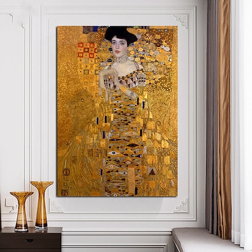

Handmade Hand Painted Oil Painting Wall Art Klimt Portrait of Adele Bloch-bauer Painting Home Decoration Decor Rolled Canvas No Frame Unstretched