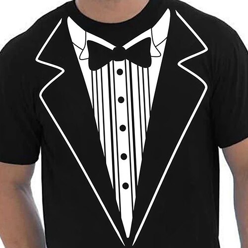 

Men's T shirt Tee Graphic Crew Neck Black Street Holiday Short Sleeve Clothing Apparel Fashion Casual Comfortable / Beach