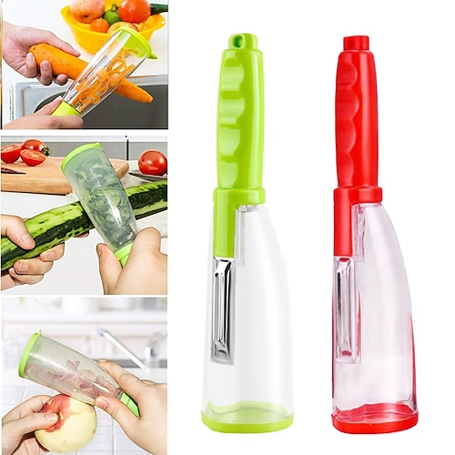 

Multifunctional Storage Type Peeling Knife Peeling Knife With Storage Tube Peeler Peeling Supplies Household Peeling Knife