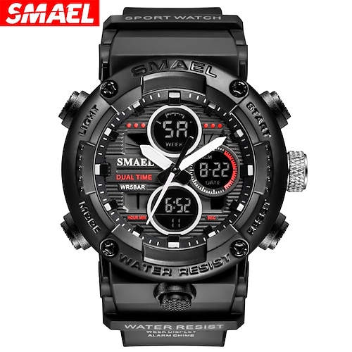 

SMAEL Sport Watch Men Waterproof LED Digital Watches Stopwatch Big Dial Clock For Male 8038 relogio masculino Men Watches Quartz