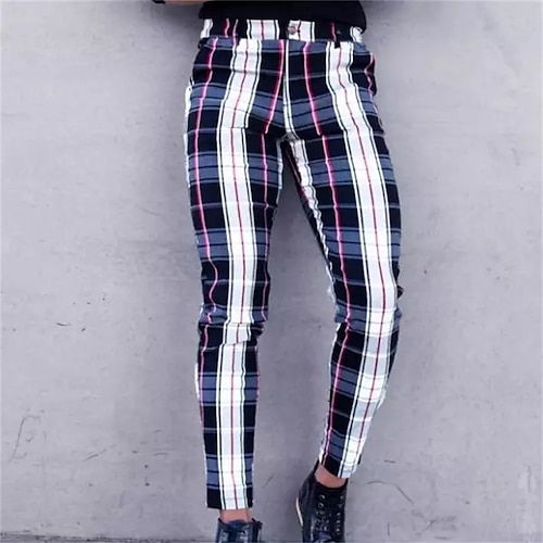 

Per uomo Chino Pantaloni Pantaloni a matita Pantaloni da jogger Pantaloni eleganti scozzesi Tasche A quadri Traspirante All'aperto Attività commerciale Informale Giornaliero Retrò vintage Da cerimonia